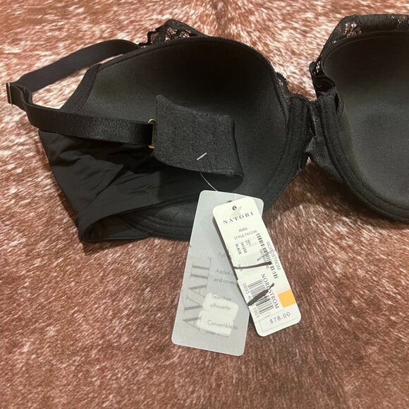Natori Avail Convertible Contour T-Shirt Bra Black Lace Trim 34DD NWT - Picture 3 of 11